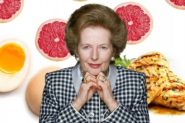 Margaret Thatcher dan makanan dietnya